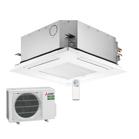 Mitsubishi Electric Set 4-Wege-Deckenkassette 2,5 kW - SLZ-M25FA + Blende SLP-2FALM + SUZ-M25VA R32